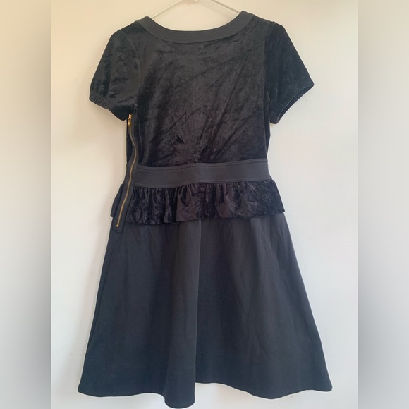 MARC BY MARC JACOBS black velvet and cotton mini dress . New with tag . Size S - Picture 5 of 11